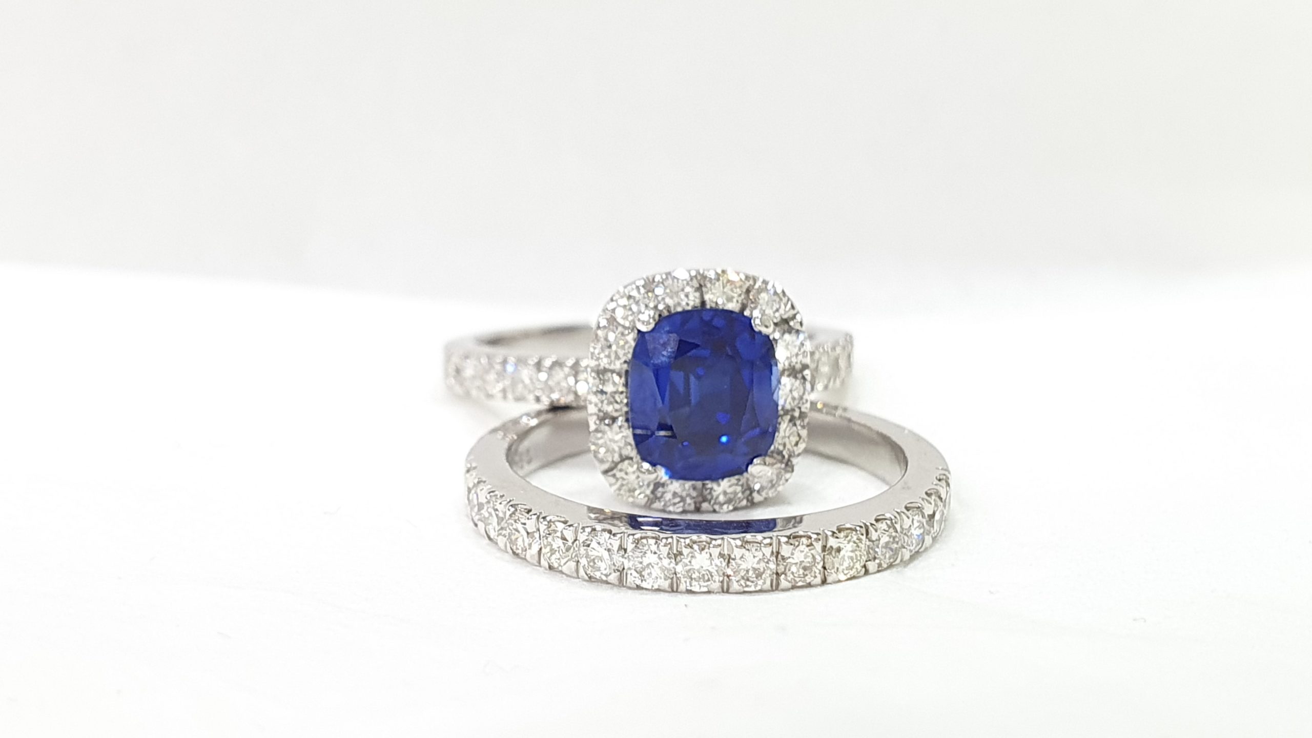 Sterling Silver Rhodium Sky Blue Topaz & Diam. Ring - Diamonds by Monet
