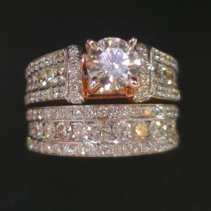 Classic Engagement Ring & Wedding Ring (Bridal Set)