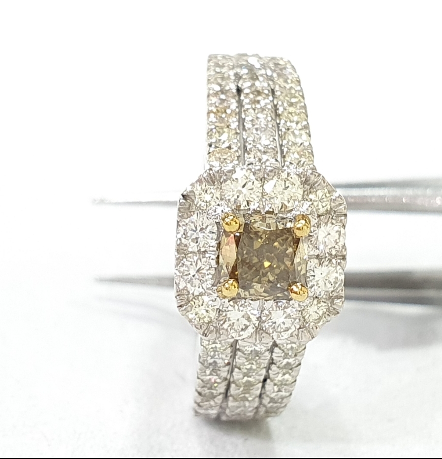 4.01ct Fancy Light Brown Yellow Oval Cut Diamond Engagement Ring – Mark  Broumand