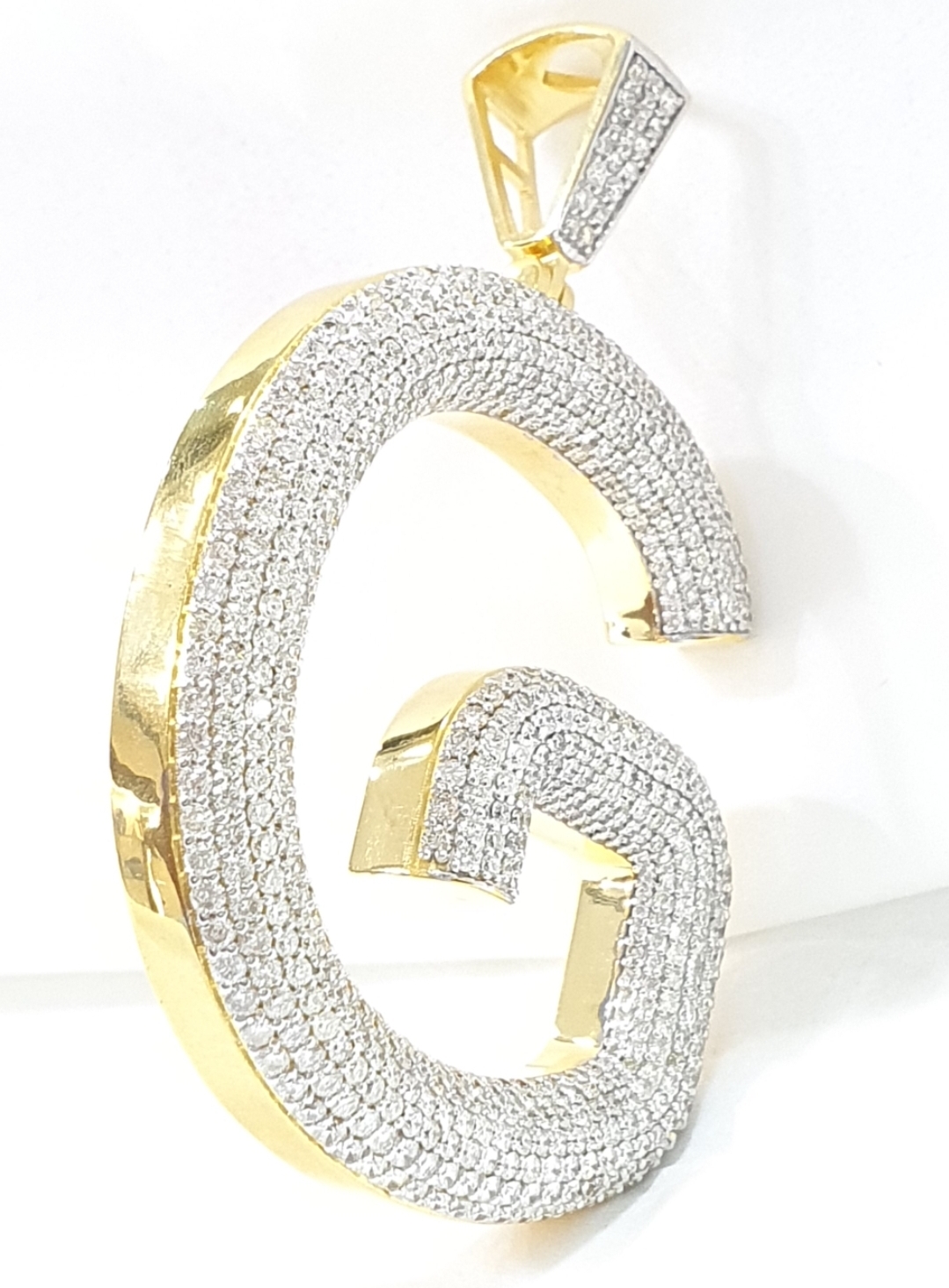 G Letter Diamond Ring 3D model 3D printable | CGTrader