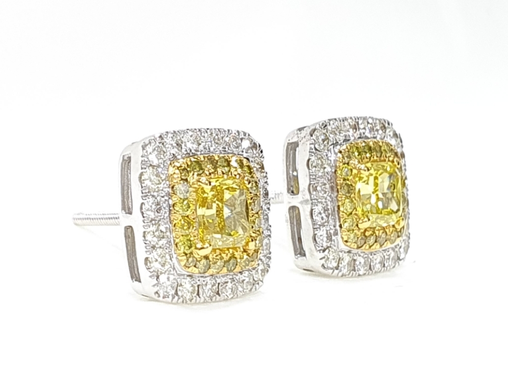 Antique Cushion Cut Diamond Earrings – By Cimelio