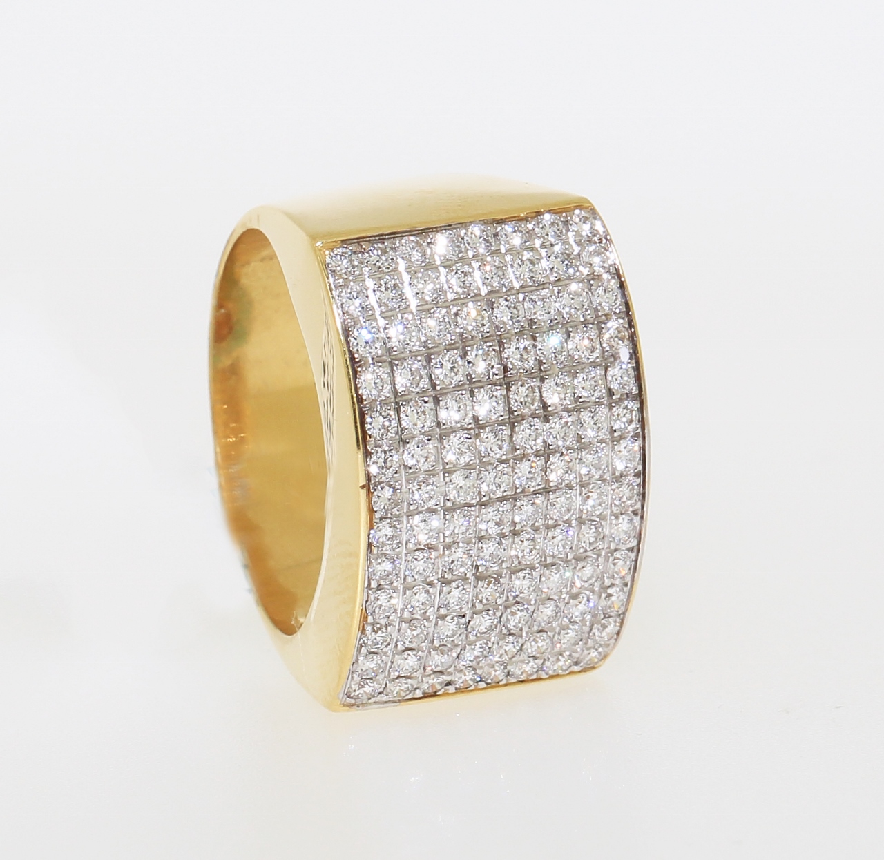 Mens Gold Nugget Ring with genuine Diamonds | Lirys Jewelry – Liry's Jewelry