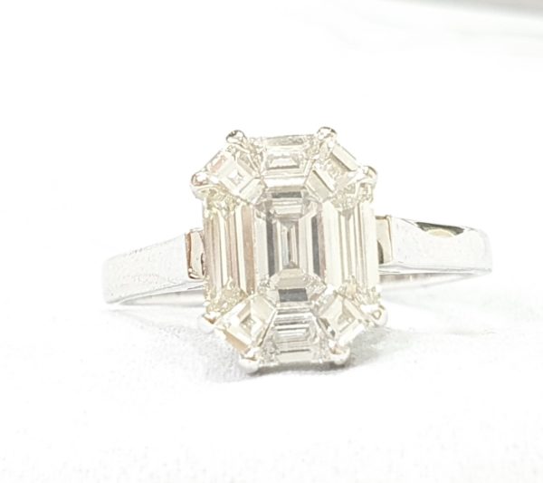 Emerald Cut Diamond Pie Cut Rings For Women