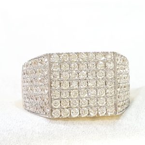 Men's Pinky Ring with Diamonds