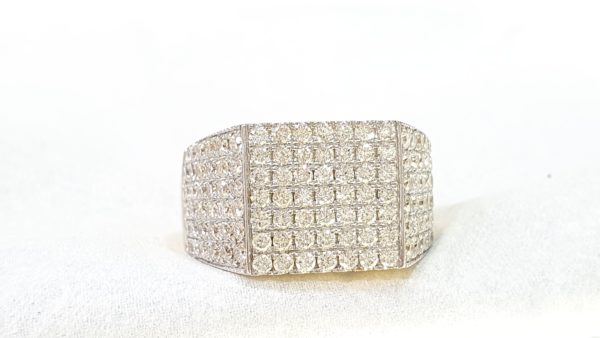 Men's Pinky Ring with Diamonds