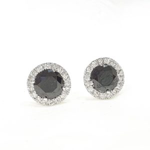 Black Diamonds Stud Earring
