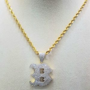 Initial Letter Diamond Pendant