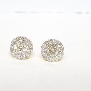 HALO DIAMOND EARRING