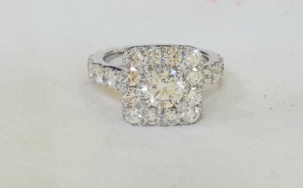 Halo Diamond Engagement Ring