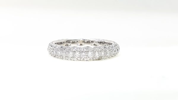 Diamonds Micro Pave Setting Wedding Band Ring