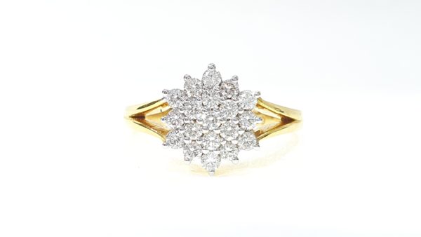 Round Brilliant Cut Prong Set Diamonds Ring