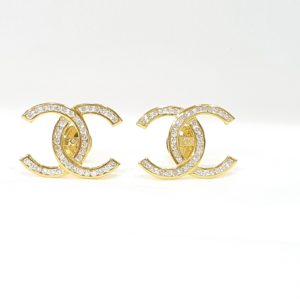 Diamonds Earrings Gold Classic Stud