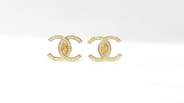 Diamonds Earrings Gold Classic Stud