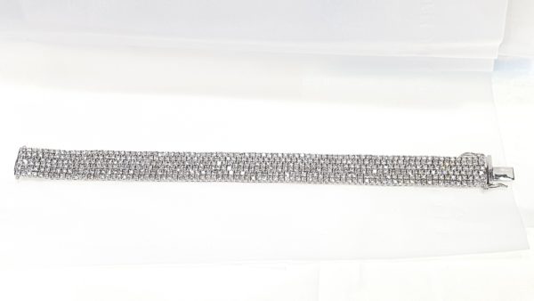 6-Row Flexible Diamonds Bracelet