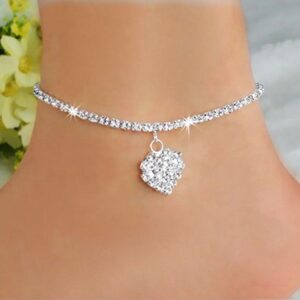 Diamond tennis anklet